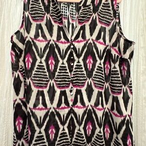 Stylish Sleeveless Patterned Top